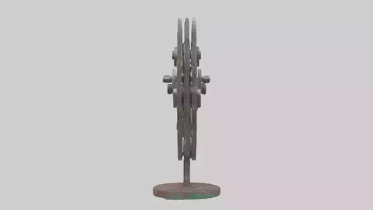 3D model Recycled metal artwork model VR / AR / low-poly