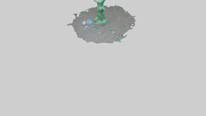 Recycling Awareness Statue model VR / AR / low-poly
