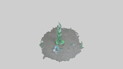 Recycling Awareness Statue model VR / AR / low-poly