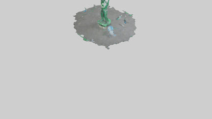 Recycling Awareness Statue model VR / AR / low-poly