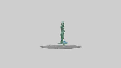 Recycling Awareness Statue model VR / AR / low-poly