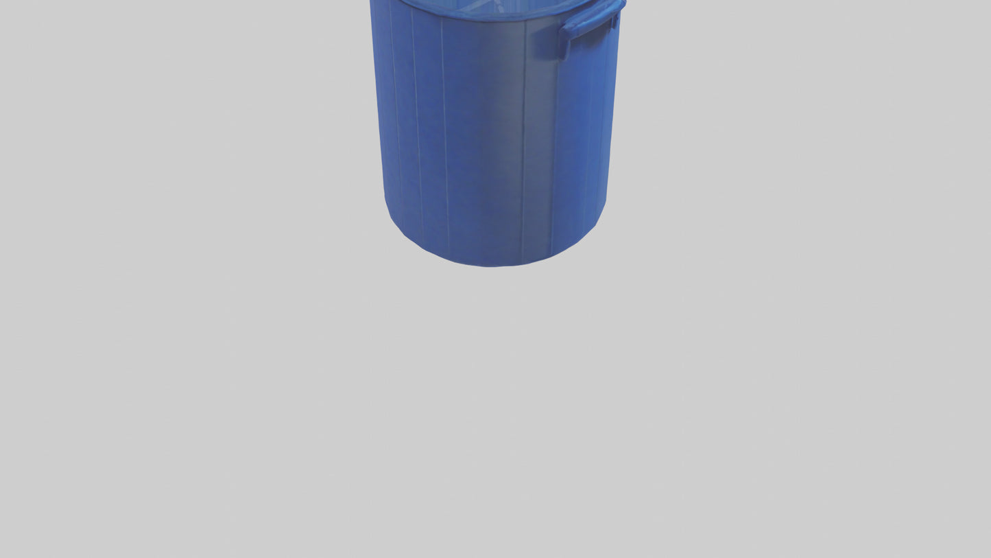 3D model Recycling Bin model 2 VR / AR / low-poly