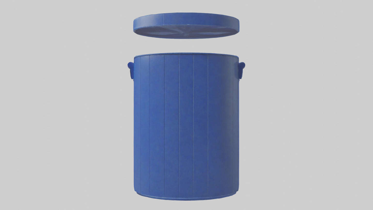 3D model Recycling Bin model 2 VR / AR / low-poly