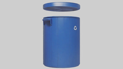3D model Recycling Bin model 2 VR / AR / low-poly