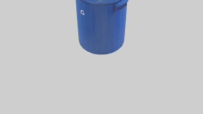 3D model Recycling Bin model 2 VR / AR / low-poly