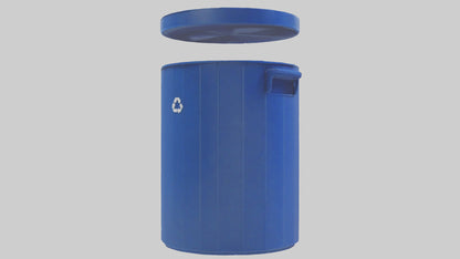 3D model Recycling Bin model 2 VR / AR / low-poly