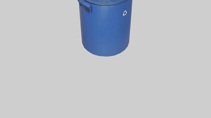 3D model Recycling Bin model 2 VR / AR / low-poly
