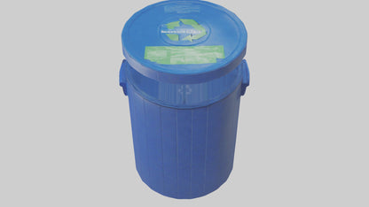 3D model Recycling Bin model 2 VR / AR / low-poly