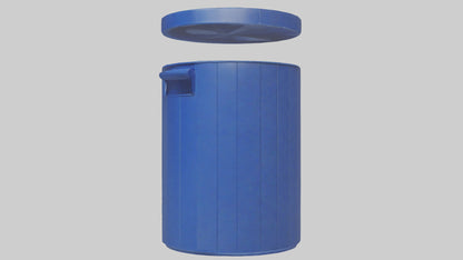 3D model Recycling Bin model 2 VR / AR / low-poly