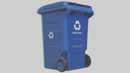 Recycling bin model VR / AR / low-poly