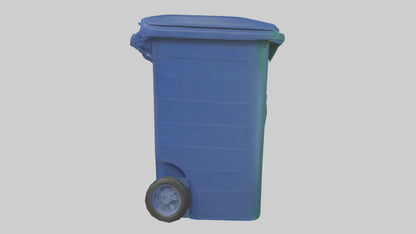 Recycling bin model VR / AR / low-poly