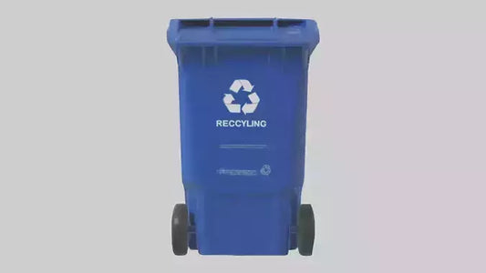Recycling bin model VR / AR / low-poly