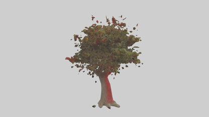 3D model Red Bay tree model VR / AR / low-poly
