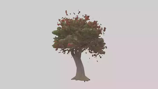 3D model Red Bay tree model VR / AR / low-poly