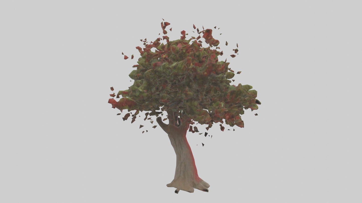 3D model Red Bay tree model VR / AR / low-poly