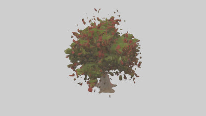 3D model Red Bay tree model VR / AR / low-poly