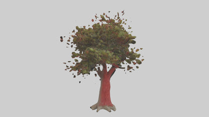 3D model Red Bay tree model VR / AR / low-poly