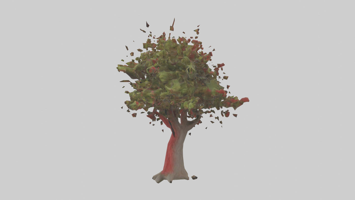 3D model Red Bay tree model VR / AR / low-poly