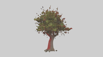 3D model Red Bay tree model VR / AR / low-poly