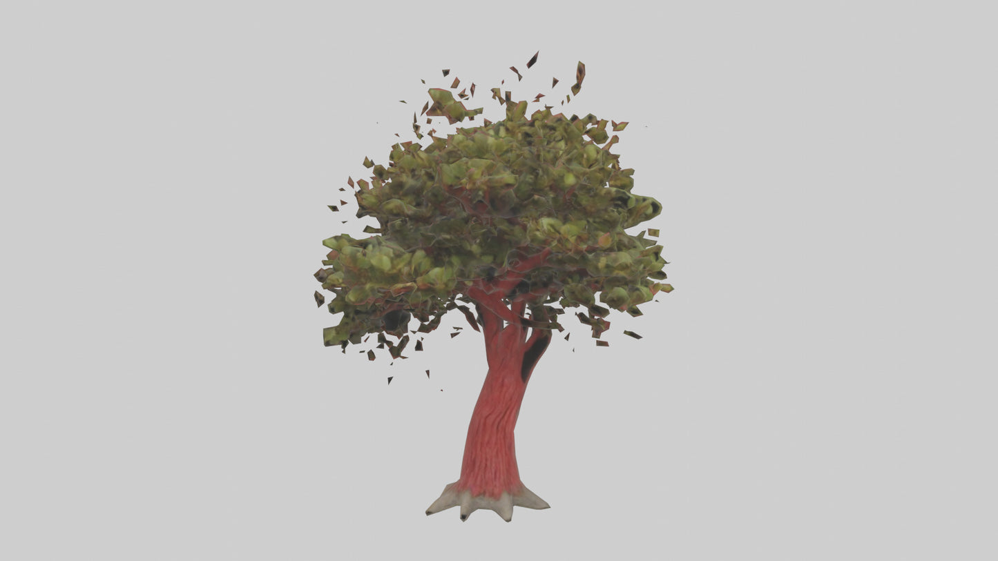 3D model Red Bay tree model VR / AR / low-poly