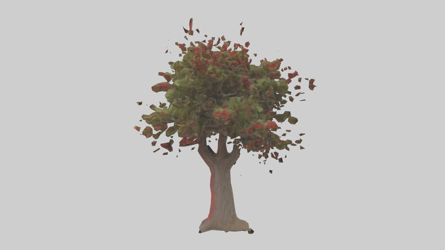 3D model Red Bay tree model VR / AR / low-poly