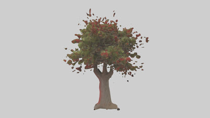 3D model Red Bay tree model VR / AR / low-poly