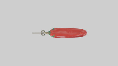Red chili keychain model VR / AR / low-poly
