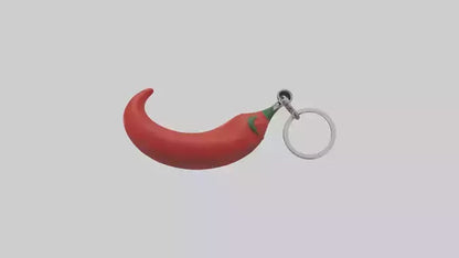 Red chili keychain model VR / AR / low-poly