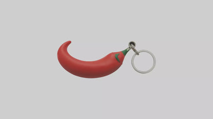 Red chili keychain model VR / AR / low-poly