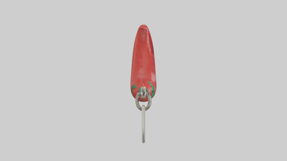 Red chili keychain model VR / AR / low-poly