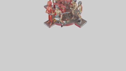 3D model Red Hot Chili Peppers statue model VR / AR / low-poly