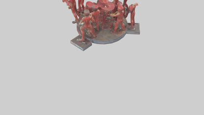 3D model Red Hot Chili Peppers statue model VR / AR / low-poly