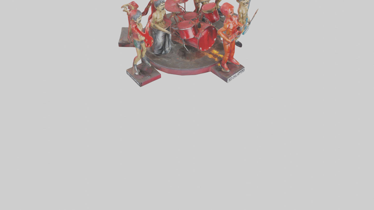 3D model Red Hot Chili Peppers statue model VR / AR / low-poly