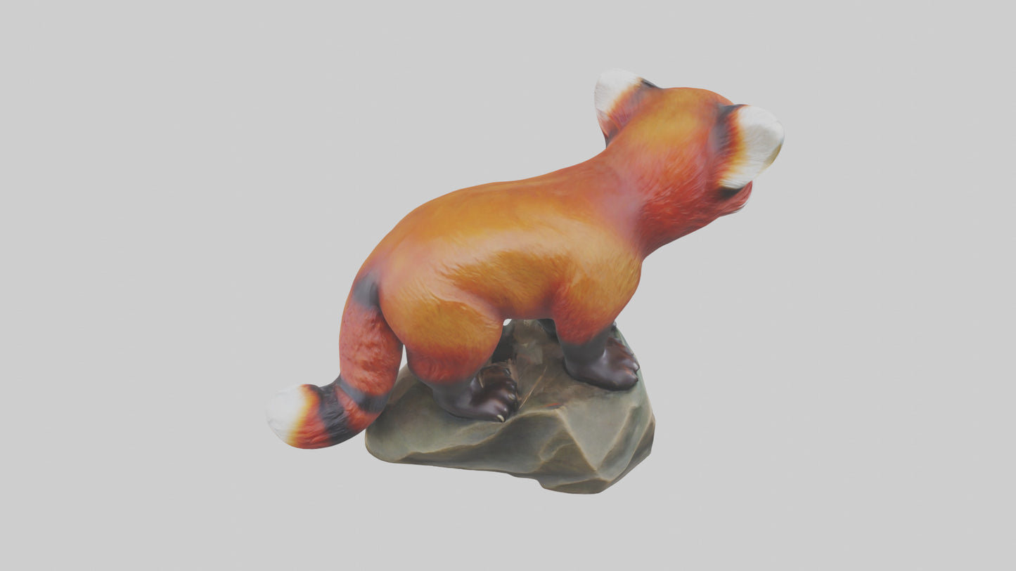 3D model Red Panda statue model VR / AR / low-poly