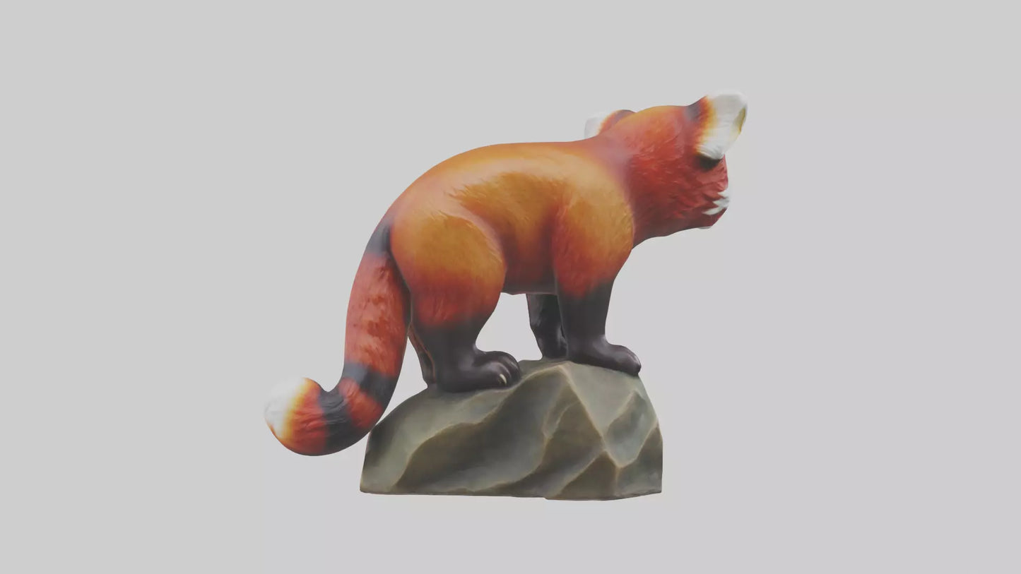 3D model Red Panda statue model VR / AR / low-poly
