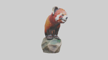 3D model Red Panda statue model VR / AR / low-poly