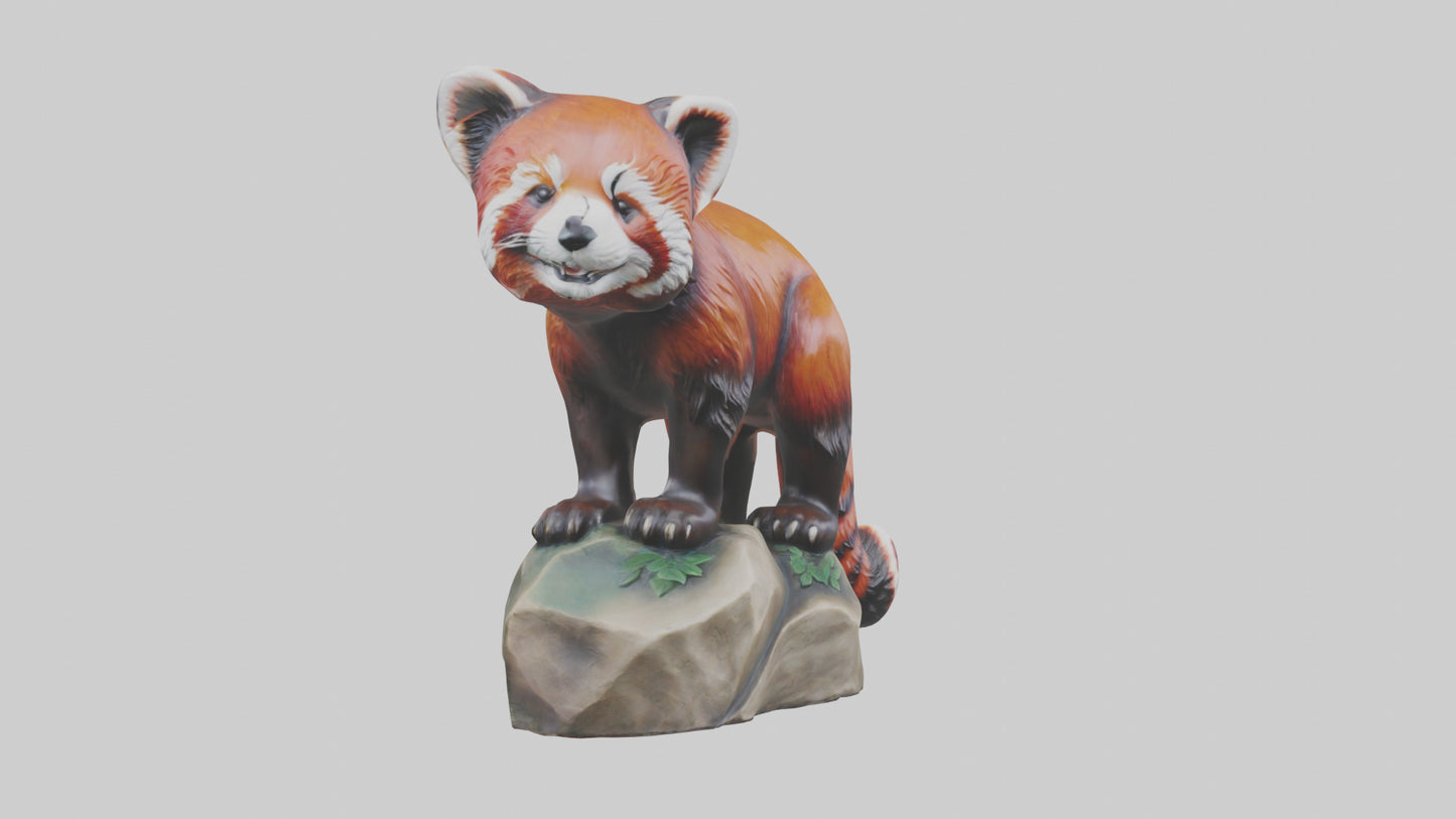 3D model Red Panda statue model VR / AR / low-poly
