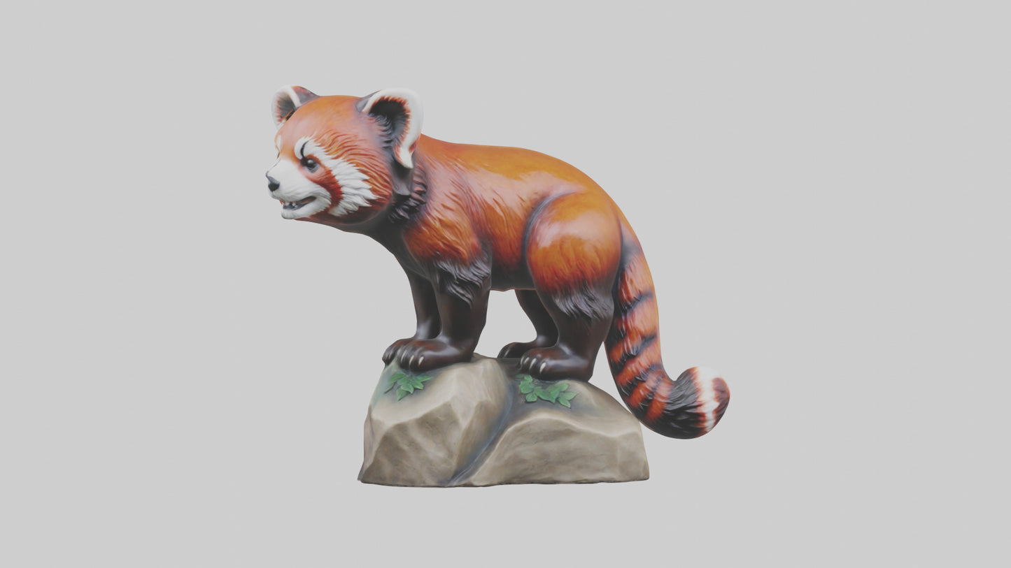 3D model Red Panda statue model VR / AR / low-poly