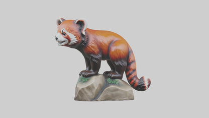 3D model Red Panda statue model VR / AR / low-poly