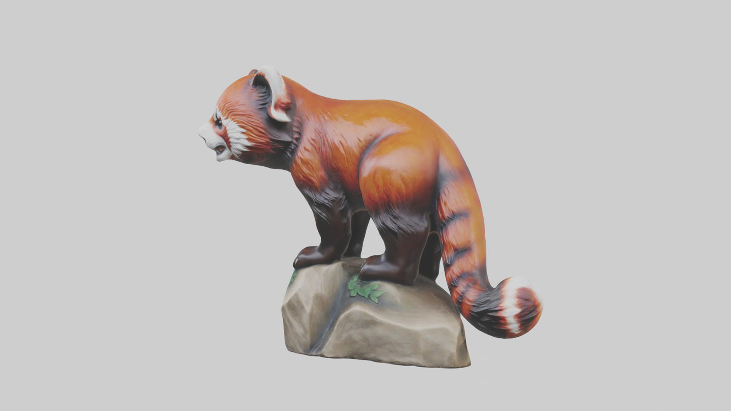 3D model Red Panda statue model VR / AR / low-poly