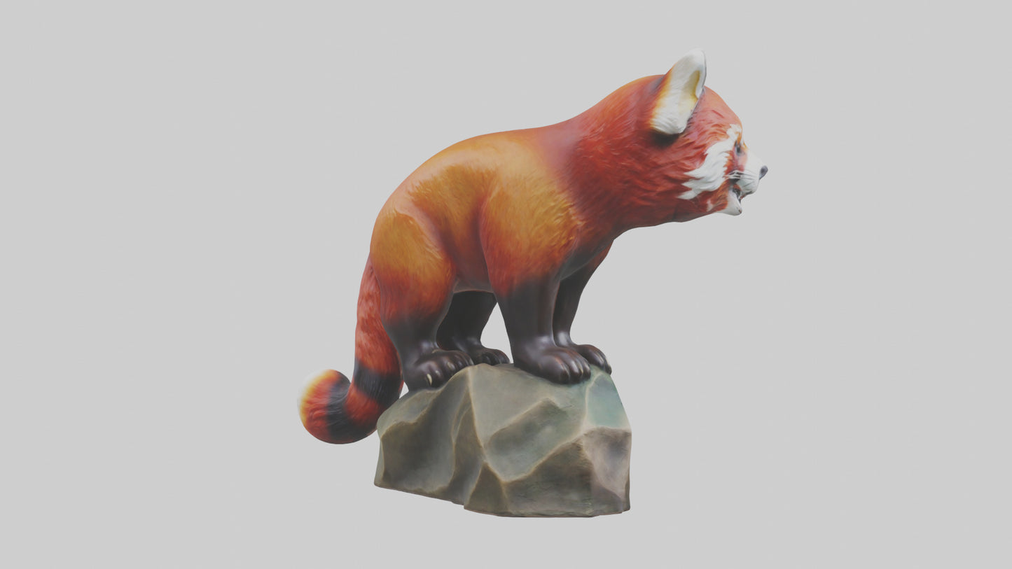3D model Red Panda statue model VR / AR / low-poly