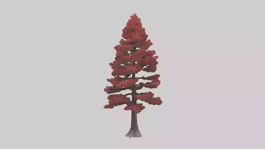 3D model Red Pine tree model VR / AR / low-poly
