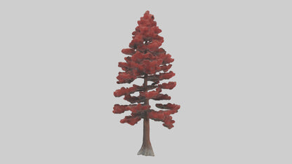 3D model Red Pine tree model VR / AR / low-poly