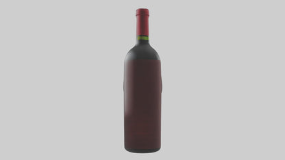 3D model Red wine model VR / AR / low-poly