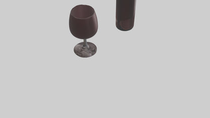 3D model Red wine model VR / AR / low-poly