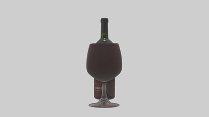 3D model Red wine model VR / AR / low-poly