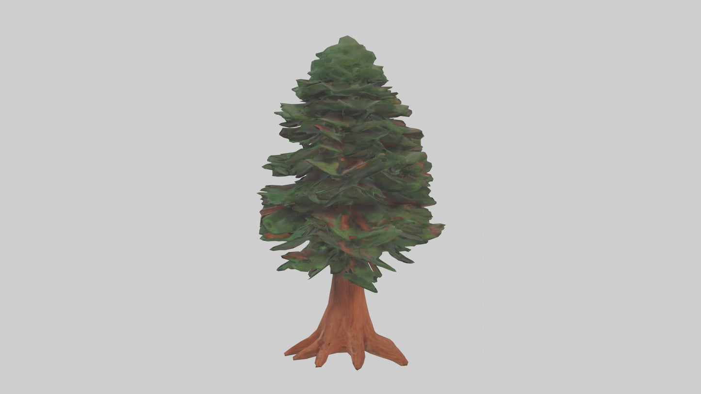 3D model Redwood tree model VR / AR / low-poly
