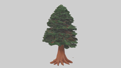 3D model Redwood tree model VR / AR / low-poly