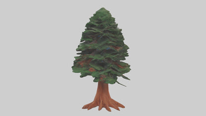 3D model Redwood tree model VR / AR / low-poly