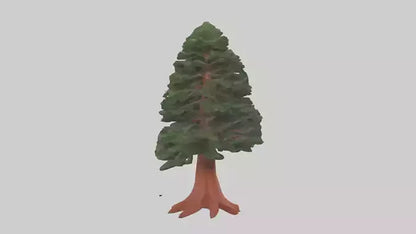 3D model Redwood tree model VR / AR / low-poly